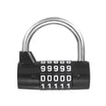thumbnail image 1 of Combination Padlock, 5 Digit Gym Password Safety Padlock for Sports Locker Fence Toolbox Case Drawer Black, 1 of 1