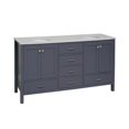 thumbnail image 4 of Horizon 72" Double Bathroom Vanity with Marine Gray Cabinet and Engineered Carrara Top, 4 of 6