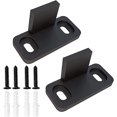 thumbnail image 1 of 2 piezas de rieles inferiores para puerta, colgador para puerta de granero, tope oscilante, Clips para riel de piso, 1 of 5