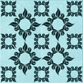 thumbnail image 1 of Ahgly Company Machine Washable Indoor Square Transitional Electric Blue Area Rugs, 8' Square, 1 of 7