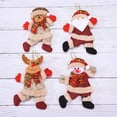 thumbnail image 2 of Paquete de 4 Muñeco de nieve anciano alce oso Adornos navideños Accesorios para árboles de Navidad Muñeco pequeño bailando Anciano Muñeco de nieve Ciervo Oso Marioneta de ANGGREK Otros, 2 of 8