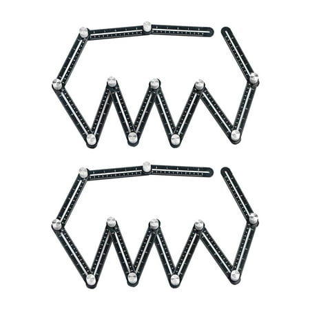 

2pcs Tile Hole Adjustable Tool Masonry Glass Fixed Angle Measuring Ruler