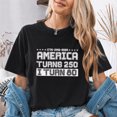 thumbnail image 4 of Jollimate America Turns 250 I Turn 80 Shirt, 1946 Patriotic 80th Birthday Gift Tee, 4 of 5