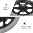 thumbnail image 2 of COMPUKAS 1Pc Wheelchair Front Wheel Solid Tire Strong Material Silent Smooth Wear Resistant, 2 of 4