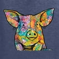 thumbnail image 2 of Dean Russo The Pig Animal Lover Unisex Graphic Hoodie Sweatshirt, Vintage Heather Navy, XX-Large, 2 of 6