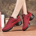 thumbnail image 5 of Zapatillas de baile informales para mujer, zapatos de baile de Jazz para mujer, zapatos deportivos modernos transpirables de malla negra y roja, zapatos de Hip Hop para niñas, 5 of 5