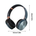 thumbnail image 3 of kkbbma under $5 Wireless Headphones Bluetooth HIFI, Wireless Bluetooth 5.0 Headphones, HIFI Stereo Over Ear Headset, Gaming Headphones With Mic, Foldable Comfort Ear Pads, 3 of 8