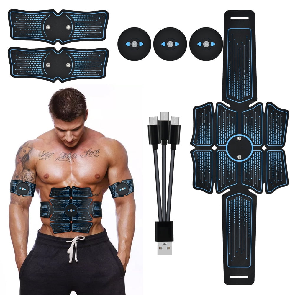 Ifanze Abs Stimulator, Ab Stimulator, Rechargeable Ultimate Muscle Toner  Trainer for Men Women Abdominal Fitness Workout EMS Muscle Stimulation with
