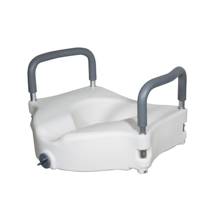 Bath SafetyRaised Toilet Seat Product Description: Elev.Toilet Seat w/ RemArms,RTL,1 EA