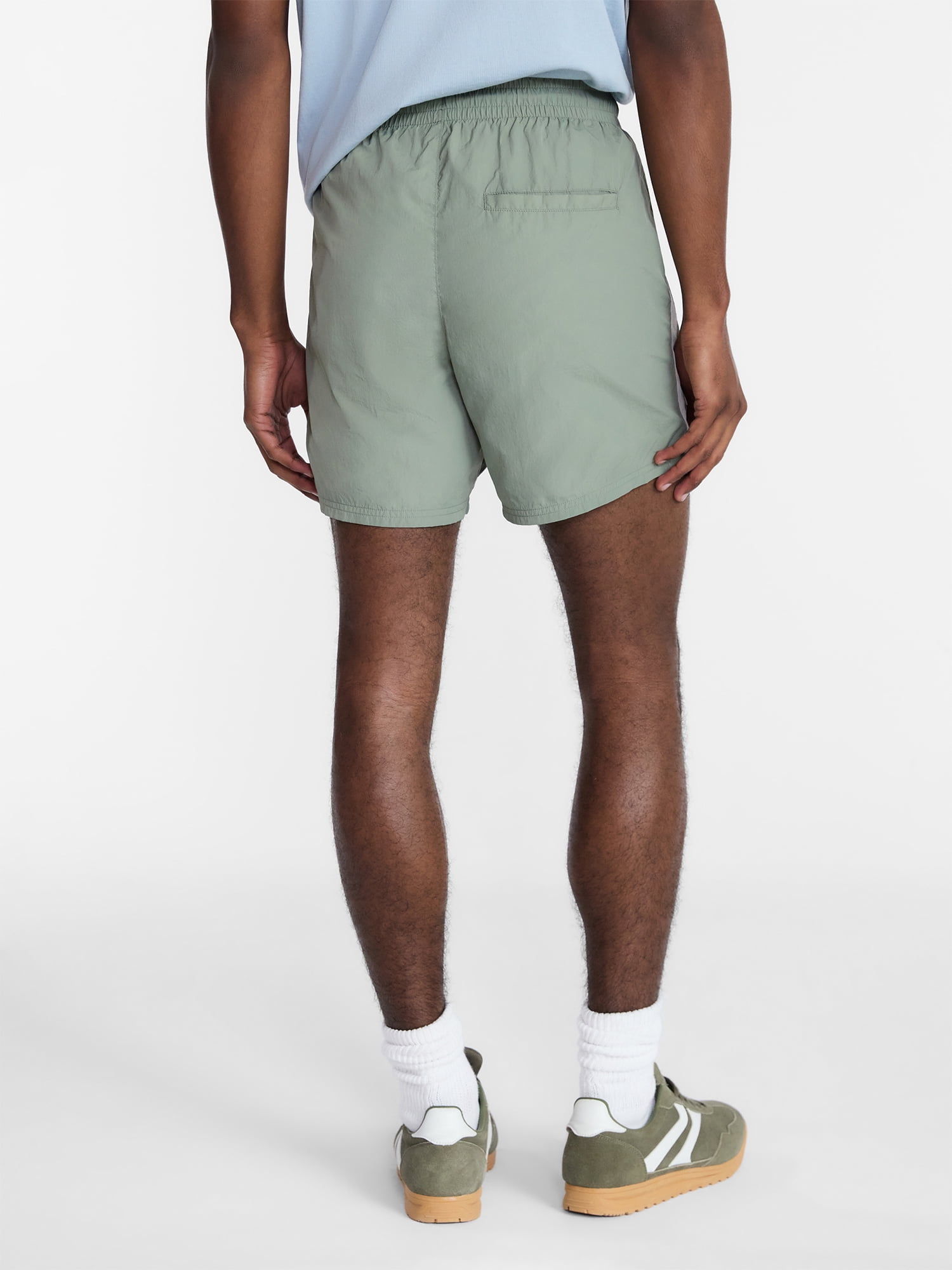 No Boundaries Nylon Track Shorts, 6" Inseam, Men's XS-5XL