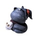 thumbnail image 4 of Estatua de gato de resina para té, mascota, gato, centro de mesa decorativo, adorno de escritorio coleccionable para A, 4 of 9
