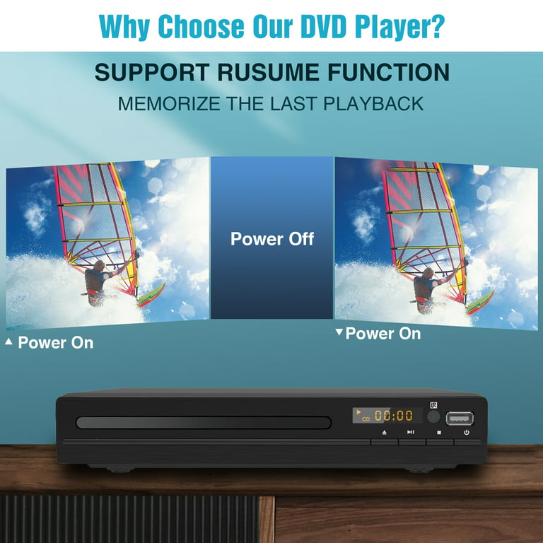 DVD Player, Premium DVD Players for Tv, All Region Home CD DVD