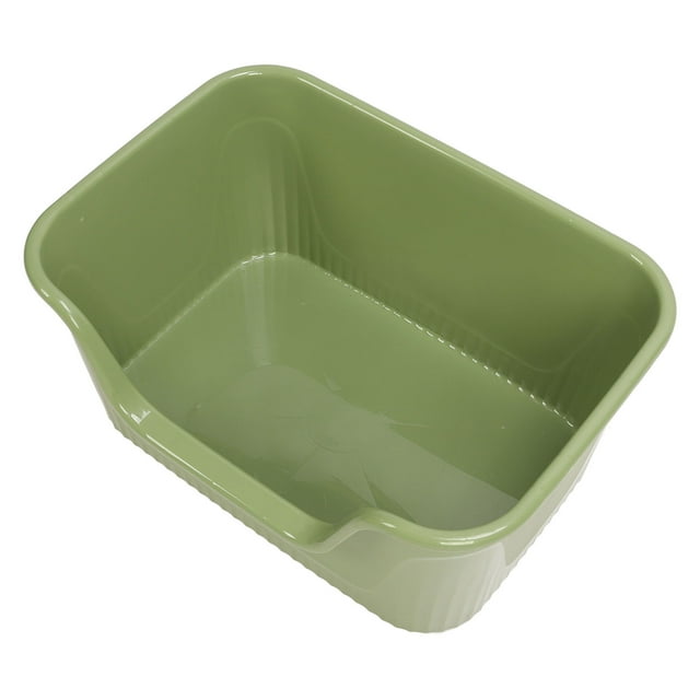 Caja De Gato Abierta Sartén De Para Litera De Litera Extra Grande Con Lados Altos 21.65 X 15.35 X 10.63in Para Gatos Pequeños Y Grandes Fáciles De Limpiar