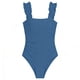 thumbnail image 4 of Trajes de baño para mujer, moda para mujer, sin mangas, plegables, estampados sólidos, traje de baño push-up, acolchado, traje de baño, ropa de playa, trajes de baño para mujer, trajes de baño para mu, 4 of 4