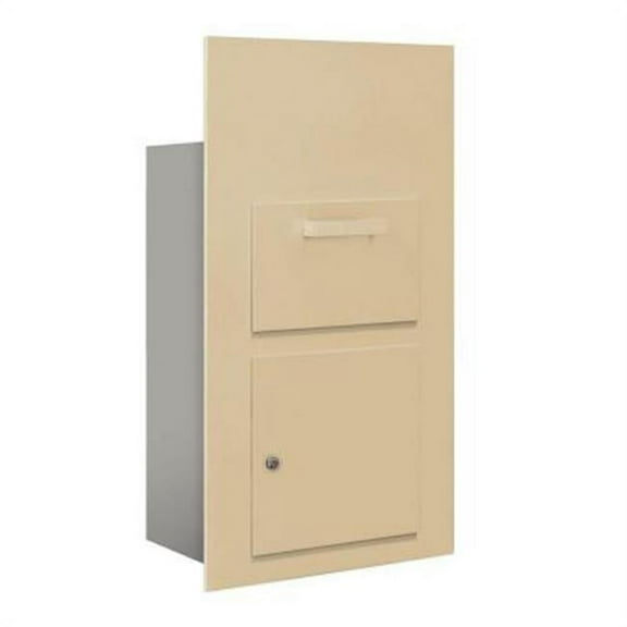 Collection Unit (Includes Master Commercial Lock) - for 6 Door High 4B  Mailbox Units - Sandstone - Front Loading - Private Access