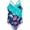 Light Blue, variant on uikmnh Girls One Piece Swimsuit Floral Ruffle Swimsuit for Kids Summer Beach Bathing Suit with Comfortable Design Color:Light Blue,Size:7-8 Years
