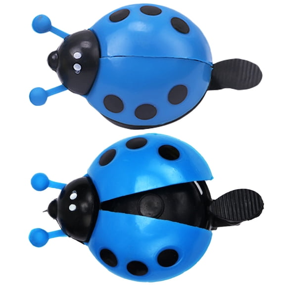 Masteelf Durable Ladybug Cycling Bell for Bike Use with Crisp Loud Sound Blue Plastic and Metal