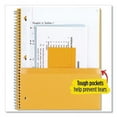 thumbnail image 6 of Wirebound Notebook with Two Pockets, 1-Subject, Medium/College Rule, Assorted Cover Color, (100) 11 x 8.5 Sheets, 3/Pack | Bundle of 2 Packs, 6 of 8