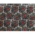 thumbnail image 4 of oneOone Georgette Viscose Fabric Leaves & Floral Block Printed Fabric 1 Yard 42 Inch Wide, 4 of 5