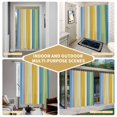 thumbnail image 5 of Blue Yellow Green Striped Shower Curtain - Water Repellent Fabric Shower Curtains Washable, Farmhouse Elegant Stripes Decorative Polyester Cloth Bathroom Curtains Modern Bath Decor 36"x72", 5 of 8