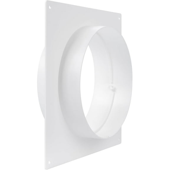 Repa Market 6" Inch Duct Connector Flange - Plastic Straight Pipe Flange for Heating, Cooling - Inlet Outlet Ventilation System - Ducting Coupling Wall Plate - Assembly Joint