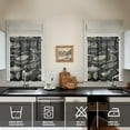 thumbnail image 2 of Vintage Kitchen Food Cooking Chef Tier Cafe Curtains for Bathroom Living RV Rod Pocket Window Drapes 36 Inch 2 Panels Set 28"x36" 2 Panels Window Treatment Tiers, 2 of 4