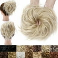 thumbnail image 2 of SEGO Messy Bun Hair Piece For Women Wavy Hair Scrunchies Synthetic Hair Bun Hairpiece Fluffy Tousled Updo Scrunchie Chignon Wrap On Scrunchy Bun Extensions Donut for Women, 2 of 7