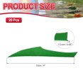 thumbnail image 2 of Uxcell 4 Inch Arrow Vanes, 20 Pack Turkey Feather Fletching Archery Fletch Right/Left Wing for Hunting Target Shooting, Black Green, 2 of 5