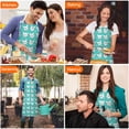 thumbnail image 4 of Esign Of Head Pug Dog Apron-Garden Aprons for Women with Pockets-Cotton Linen Waterproof Kitchen Cooking Gardening Aprons Adjustable for Kitchen,Cooking,BBQ and Salon 33x27 Inch, 4 of 7