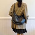 thumbnail image 5 of Bolsos cruzados casuales con hilo de coser, con cremallera, de gran capacidad, 2024, gran oferta, bolsos para mujer, bolsos de hombro retro de PU para mujer, 5 of 5
