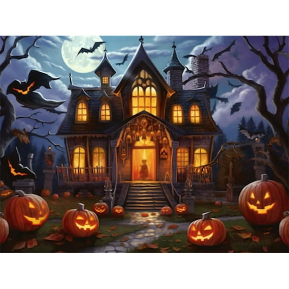 Puzzles For Adults 500 Pieces Witch Castle Haunted Halloween Jigsaw Puzzle Funny Wall Art Gift