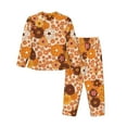 thumbnail image 2 of Bingfone Womens Pajama Sets Hippie Ditsy Floral Print,Long Sleeve Loungewear Pajamas Set-Xx-Large, 2 of 9