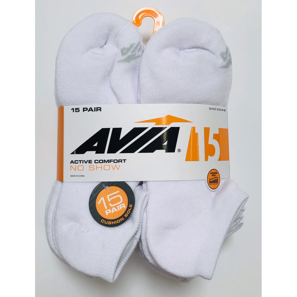Avia Avia Ladies No Show Sock, 15 Pack