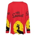 thumbnail image 5 of Simpsons Womens T Shirts V Neck Long Sleeve Tops Causal Loose Summer T-Shirts 4XL, 5 of 7