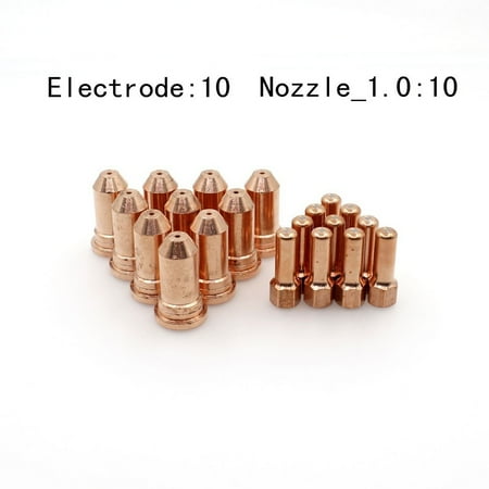 

20Pcs 52556 Electrode 51246 nozzle Tip 1.0mm fit plasma PT-100 IPT100 PT100