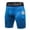 Blue, variant on Mens Tights Sports Fitness Shorts Training Running Baselayer With Pockets