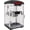 Black, variant on TINANA Vintage Hot Air Popcorn Machine, 1200W Oil-Free Popcorn Maker with Measuring Cup, Compact Countertop Popcorn Popper, 12-Cup Capacity, Red