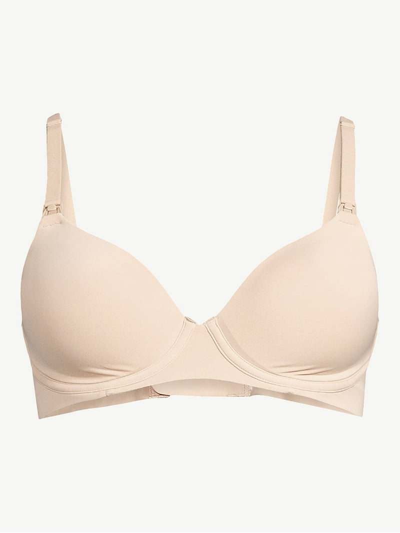 Joyspun Women's Maternity Nursing T-Shirt Bra with Flex Cup Sizes