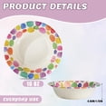 thumbnail image 2 of Paper Bowls, 60 Count 16 oz Colourful Round Pattern Disposable Heavy Paper Bowls, Microwave Safe and Soak-Proof for Parties, BBQ, Picnics, Home and Family Gatherings, 2 of 6