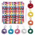 thumbnail image 2 of Weaving Loom Kit for Kids and Adults, DIY Arts and Crafts Toy with Colorful Loops & Plastic Frame, Easy Beginner DIY Activity for Children Ages 6+, Portable Craft Set for Home, Classroom, 2 of 6