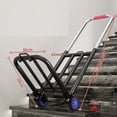thumbnail image 3 of 165 Lbs Heavy Duty Folding Hand Truck with Stair Climbing Wheels Portable Utility Cart Dolly Cart for Moving Luggage Groceries Shopping Home Use, 3 of 3