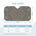 thumbnail image 2 of Kdxio Snowflake Colorful Print Windshield Sun Shade, Foldable Sun Blocker for Car,Truck,SUV Automotive Interior Sun Protection,Reflective Shade for Front Windshield(Medium), 2 of 6