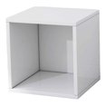 thumbnail image 3 of Organizador de almacenamiento de cubos de madera, contenedor de almacenamiento de madera, organizador de artículos diversos, estante organizador, caja Blanco, 3 of 8