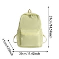 thumbnail image 3 of Fgnfyis Backpack for School Solid Color Travel Large Capacity Student Bookbag Unisex Kids Backpack Yellow, 3 of 9