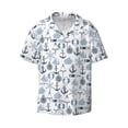 thumbnail image 3 of Goofa Dock Rudder Printed Men's Casual Short-sleeved Shirt,Lightweight Breathable Button-down,Summer Casual men's top,Versatile Fashion shirt-XX-Large, 3 of 7
