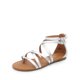 thumbnail image 1 of Sandalias Gladiadoras Planas para Mujer DREAM PAIRS Plata Talla 8, 1 of 8