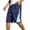 Blue, variant on EOYWHK Mens Cargo Shorts Quick Dry with Pockets Elastic Waist Cargo Shorts for Men Relaxed Fit Soft Lightweight Breathable for Basketball Black, Size L