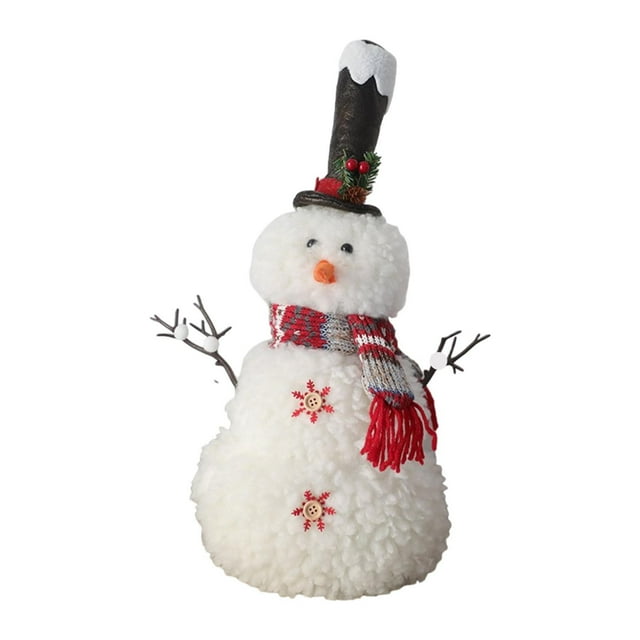Figura de Muñeco de Nieve perfecl Decoración Navideña 32 cm
