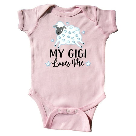 

Inktastic My Gigi Loves Me Outfit Grandchild Lamb Gift Baby Boy or Baby Girl Bodysuit