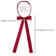 thumbnail image 3 of Corbata De Lazo Pre-Atada Color Sólido Para Hombres Mujeres Rojo Rosa Talla única, 3 of 5